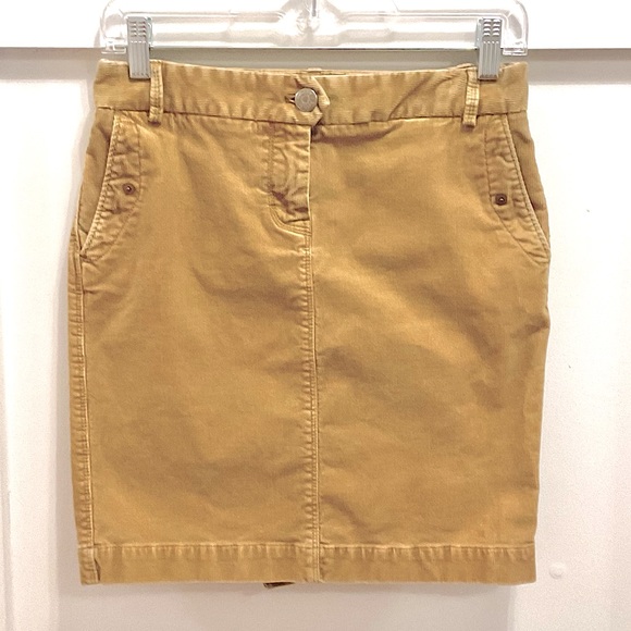 J. Crew Dresses & Skirts - J. Crew Corduroy Stretch Pencil Skirt P2 Camel Tan EUC